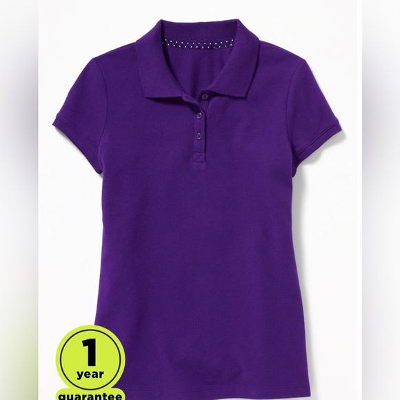 Old Navy Uniform Pique Polo Shirt for Girls (3) size xxl 16 - Picture 1 of 2